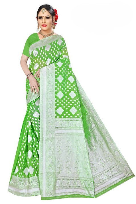 Cotton Saree with All Over Weaving Work
