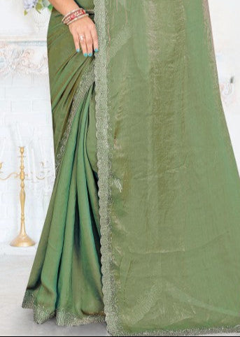 Crush Chiffon silk Saree