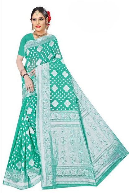 Cotton Saree with All Over Weaving Work