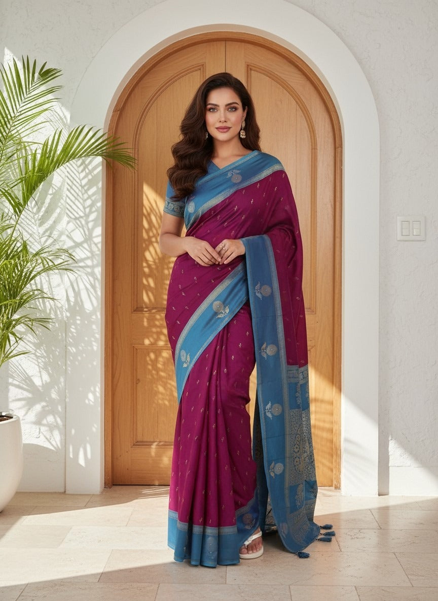 Kanjivaram soft Silk Saree