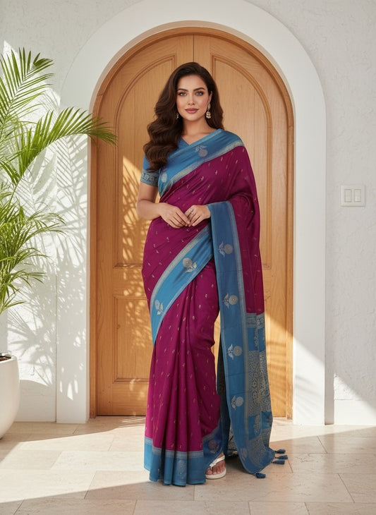 Kanjivaram soft Silk Saree
