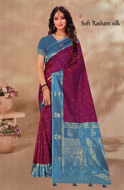 Kanjivaram soft Silk Saree
