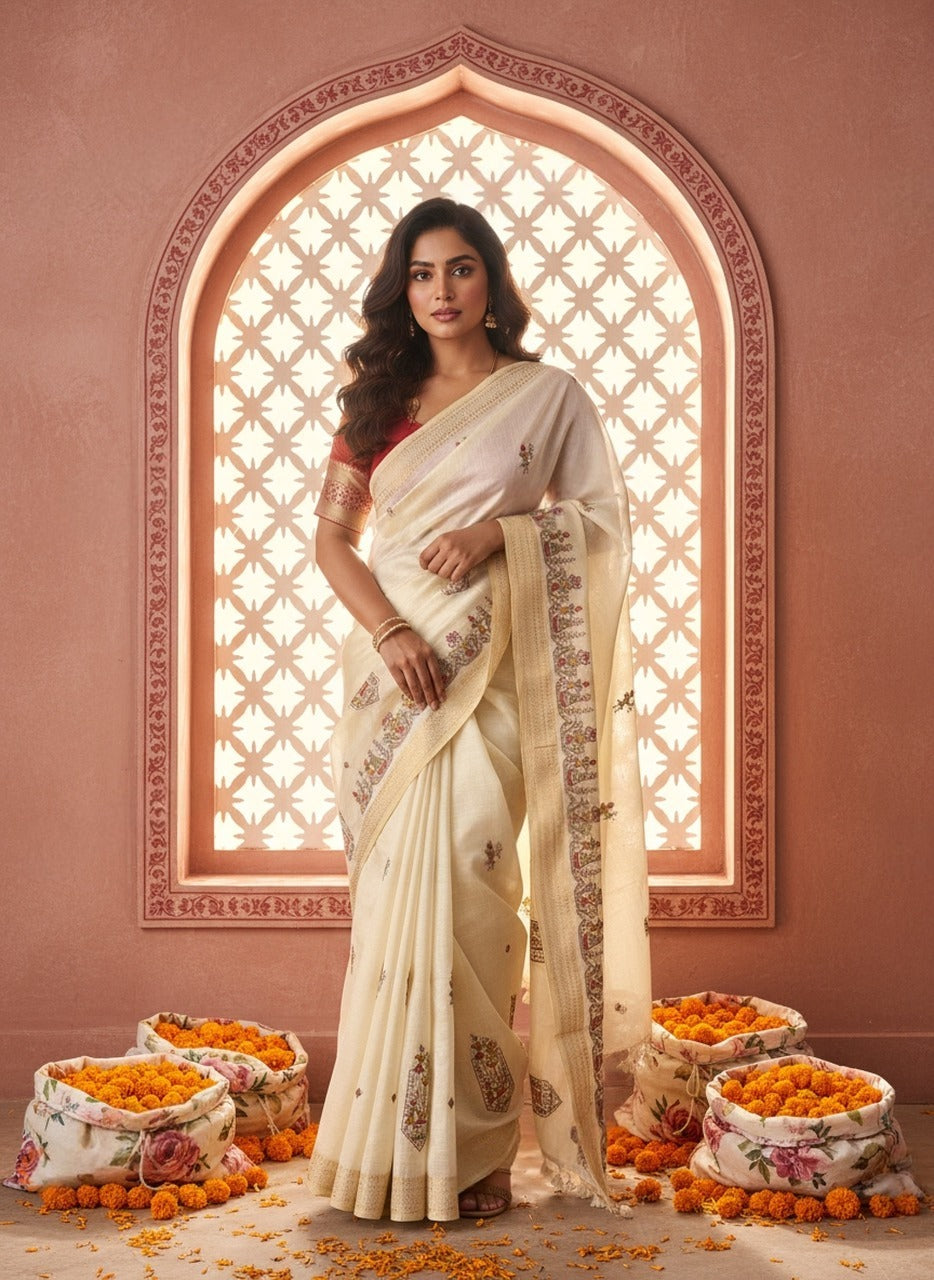 Tussar Silk Saree