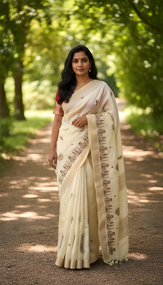 Tussar Silk Saree