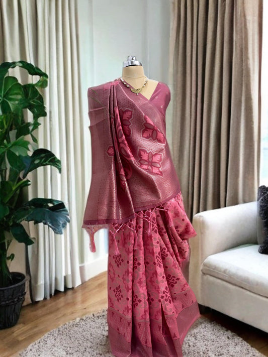 Maroon Premium Cotton Saree
