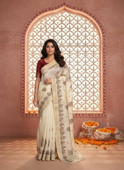 Tussar Silk Saree