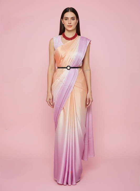 Satin Crepe Saree