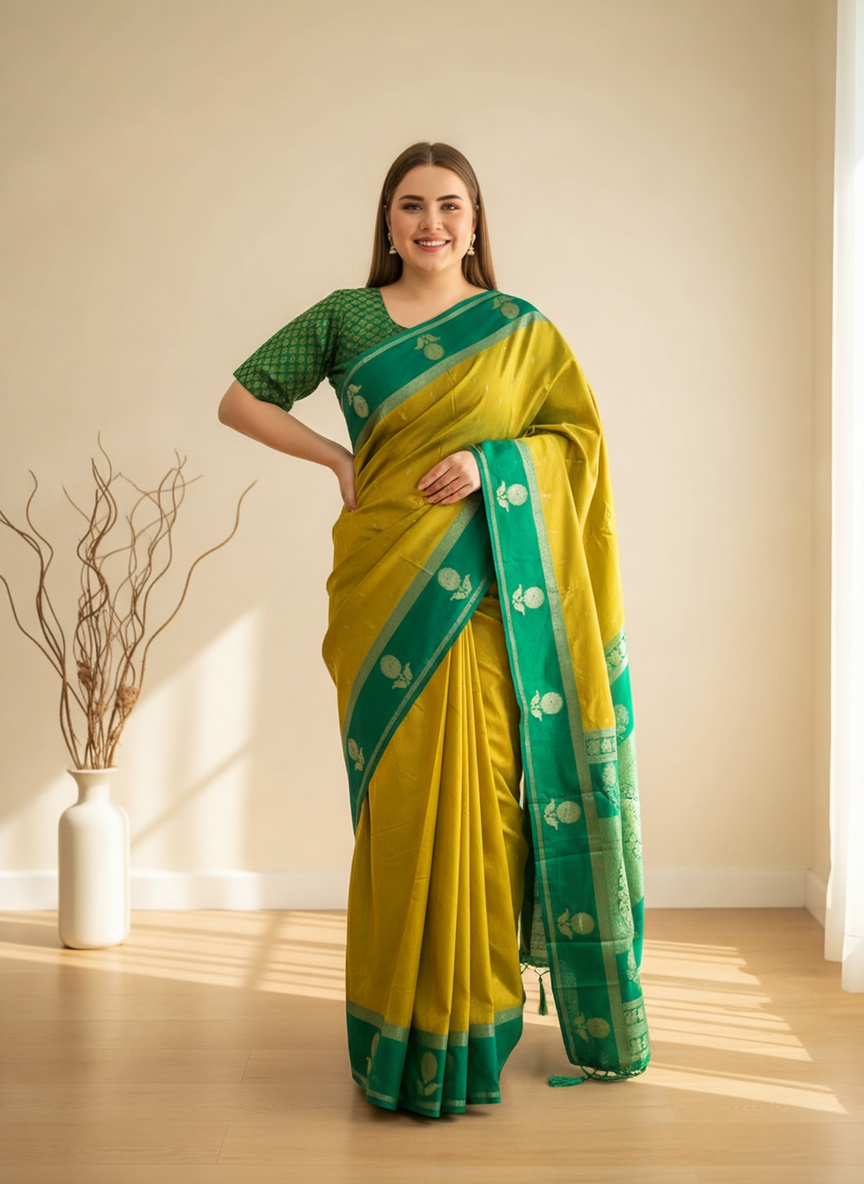 Kanjivaram soft Silk Saree
