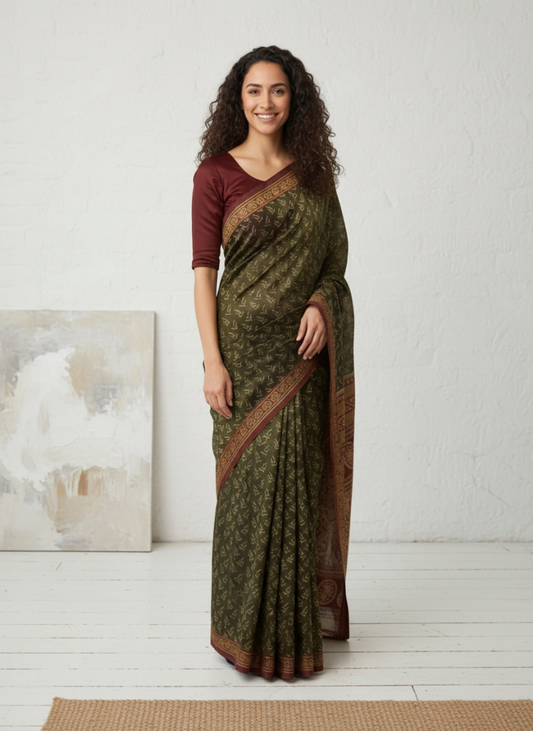 Kalamkari Malai Cotton