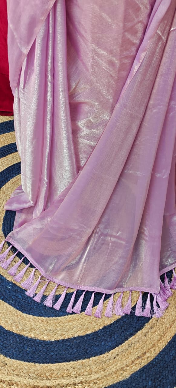 Purple Crush chiffon Silk Saree