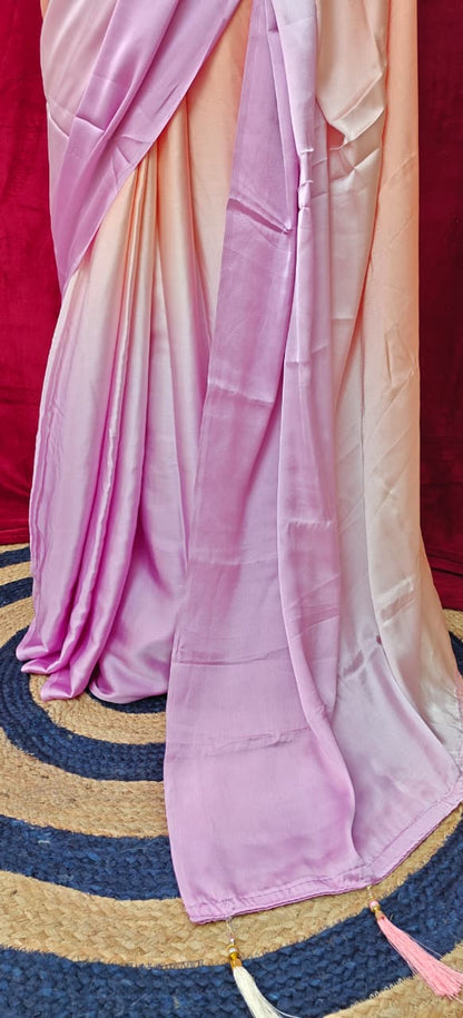 Satin Crepe Saree