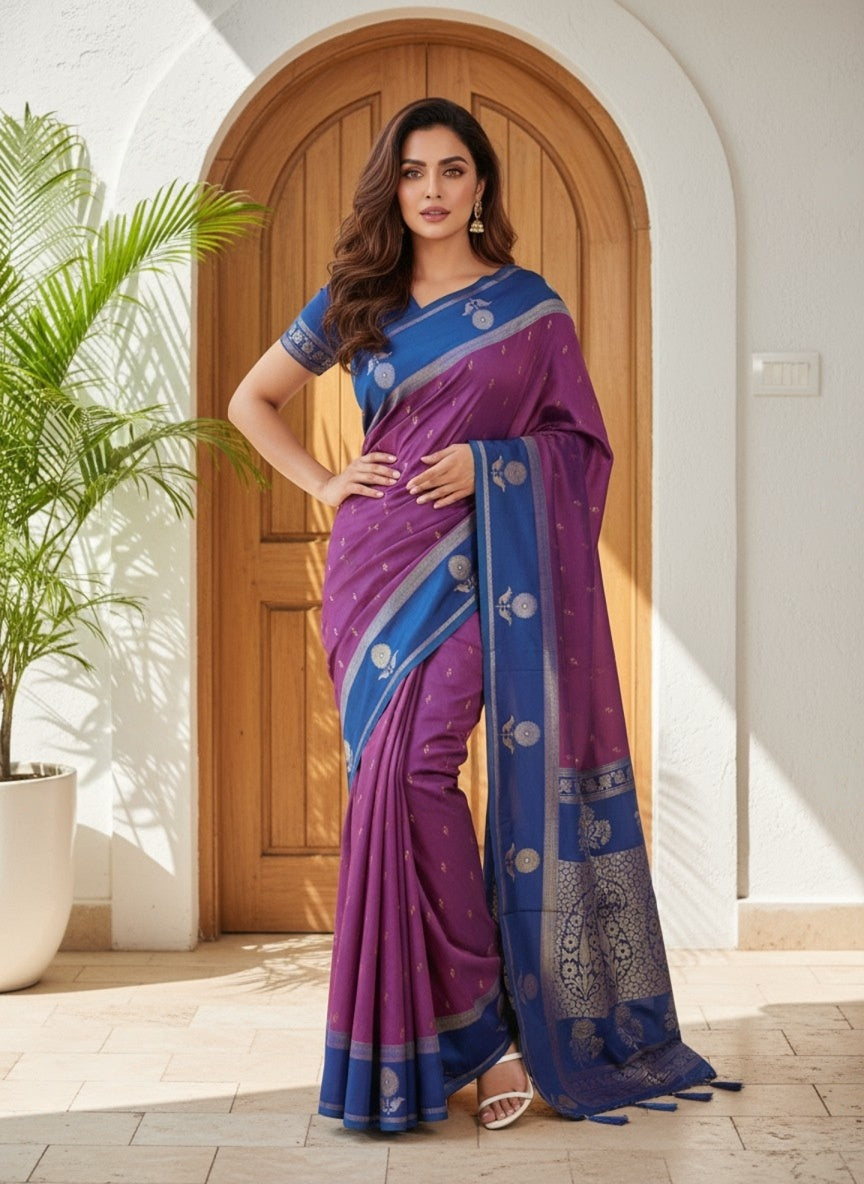 Kanjivaram soft Silk Saree